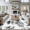 thumbnail image 3 of Farmhouse Animals Large Area Rugs 5x8 ft Rustic Plant Bird Silhouette Abstract Tree Washable Rug Non Slip Indoor Carpet Absorbent Floor Mat for Living Room Bedroom Dining Room, 3 of 9