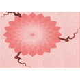 thumbnail image 1 of Ahgly Tapis Rectangulaire Lavable en Machine Intérieur Transitionnel Rouge Clair Rose, 8 Pieds x 10 Pieds, 1 of 7