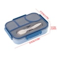 thumbnail image 3 of Fiambrera Bento con compartimentos 3 en 1 para preparar comidas y almacenar alimentos.Apta para microondas y lavavajillas.Ideal para la oficina,la escuela y el hogar., 3 of 6