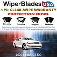 thumbnail image 2 of 2000 Lexus GS300 Beam Wiper Blades Wipers w/1yr Warranty (Set of 2) (WiperBladesUSA), 2 of 5