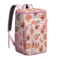 thumbnail image 1 of Bright Lemon Print Insulated Backpack Cooler, Leakproof Lunch Bag for Tropical Getaways and Road Trips, 1 of 6