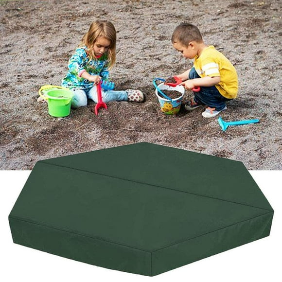 Oxford Sandbox Cover Kids Toy Sand Protection Dustproof Waterproof Sand Hexagonal Sand Pit Cover with Drawstring for Outdoor Garden
