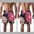 thumbnail image 3 of luoweisi Men's Beach Shorts Quick Dry Swim Trunks with Mesh Lining Flower L, 3 of 5