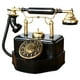 thumbnail image 2 of Modelo de teléfono hecho a mano decoración del hogar estilo europeo Negro Zulema Estatua de teléfono antiguo, 2 of 8
