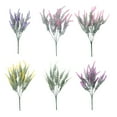 thumbnail image 7 of D-GROEE 4Pcs Artificial Flowers Plastic Lavender Bundle Fake Plants Wedding Bridle Bouquet Indoor Outdoor Home Kitchen Office Table Centerpieces Arrangements Christmas Decor, 7 of 7
