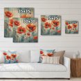 thumbnail image 4 of Designart "Vibrant Poppies in Coral Shades I" Floral Print on Natural Pine Wood, 4 of 5