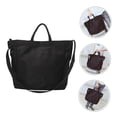 thumbnail image 3 of Homoyoyo 1Pc Large Capacity Black Luggage Bag Portable Nylon Polyester Outdoor Fitness Tote, 3 of 8