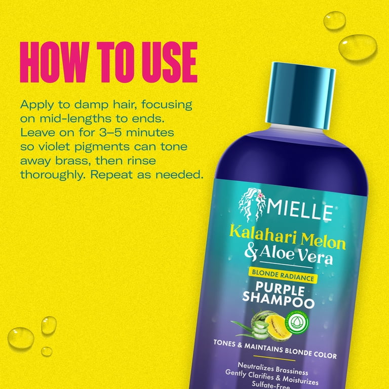 Mielle Kahalari Melon and Aloe Vera Blonde Radiance Purple Shampoo
