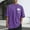 Purple, variant on Blmnix Graphic Tees Tshirts Shirts for Men Pullover Cotton T Shirts Hawaiian Shirt Shirt Elbow-Length Crew Neck Green Running Shirts for Men,XXXXXL
