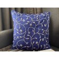 thumbnail image 6 of Pillow Covers With Zippers, Royal Blue Pillow Covers For Couch 16x16 inch (40x40 cm), Linen Designer Fabric Pillow Covers, Nature & Floral, Pearl, Ivy, Contemporary - Day Dreamer, 6 of 7