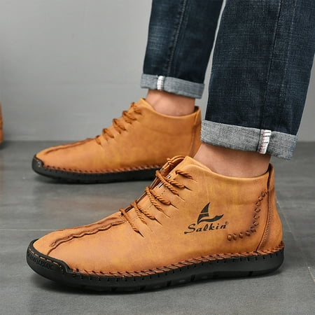 

KUNPENG-Men s High Top Mountaineering Shoes For Leisure Couple Shoes Men s Shoes