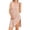 Khaki, variant on Women Solid Color Sleeveless Post Shoulder Surgery Dress Side Full Open Chemo Port Adaptive Nightgown, Light Green, Size M
