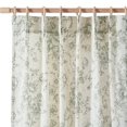 thumbnail image 1 of Cortinas Jinachan, mezcla de lino floral, 275 x 100 cm, color verde navideño, 1 of 9
