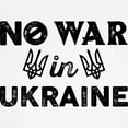 thumbnail image 3 of CafePress - No War In Ukraine Ringer T - 100% Cotton Ringed T-Shirt, 3 of 4