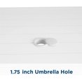 thumbnail image 4 of Hersh 88682WHT1E COSCO Mobilier de Jardin, Patio, Acier, Table à Manger Blanche, 4 of 9