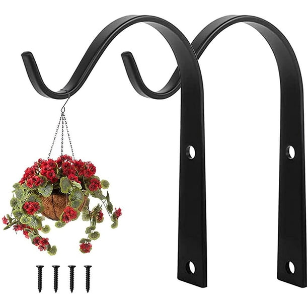 2 Pieces Wall Hanging Plant Hook Wrought Iron Hanging Hook Wall Plant