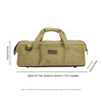 thumbnail image 1 of Multifunctional Tools Storage Bag Camping Tent Peg Nails Rope Box Waterproof Oxford Cloth Storage Bag Travel Storage Bag Style C Khaki, 1 of 6