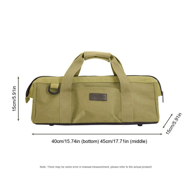 Multifunctional Tools Storage Bag Camping Tent Peg Nails Rope Box Waterproof Oxford Cloth Storage Bag Travel Storage Bag Style C Khaki