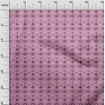 thumbnail image 3 of oneOone Viscose Jersey Pink Fabric Asian Kilim Craft Projects Decor Fabric Printed By The Yard 60 Inch Wide, 3 of 5