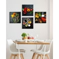 thumbnail image 2 of Kitchen Wall Decor Colorful Spices Seasoning Spoon Canvas Wall Art Vintage Painting Picture for Modern Home Dining Room Contemporary Artwork Decoration Stretched and Framed Ready to Hang 12"X12"X4, 2 of 6