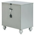 thumbnail image 6 of Pemberly Row 2-drawer Contemporary Wood Nightstand Silver Metallic, 6 of 14