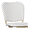 thumbnail image 4 of Pemberly Row Chaise de Bar de Patio Moderne en Aluminium Gris (Ensemble de 2), 4 of 7