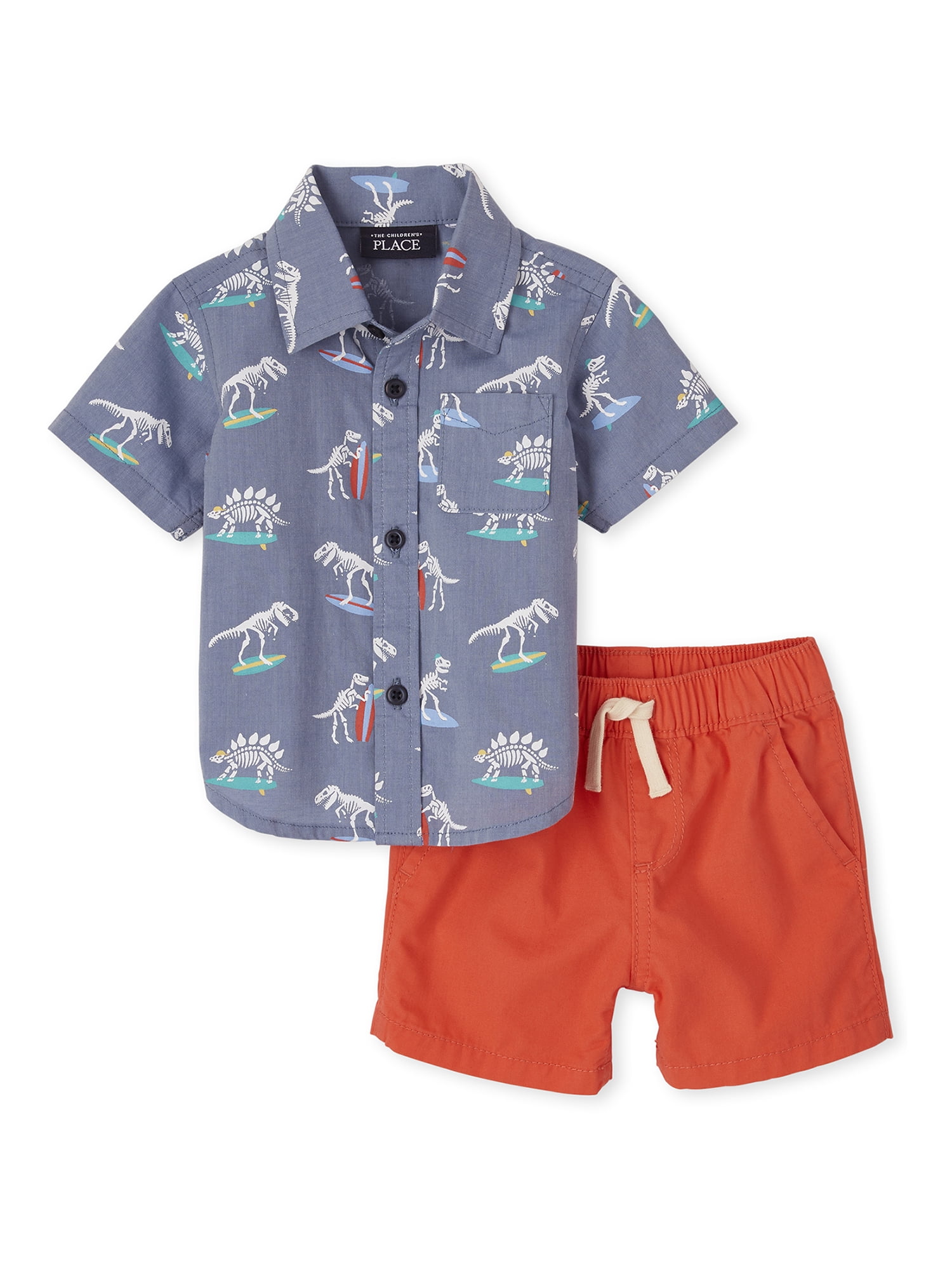 The Childrens Place Baby Boys Short Sleeve Stretchie 