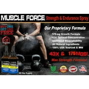 Body Building Supplement Muscle Force Max Strength & Endurance Drops 175mg of Proprietary Growth Formula, Muscle Building and Recovery