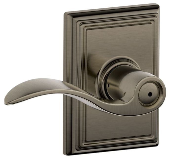 Details about   Schlage F40-ACC Accent Privacy Door Lever Set 