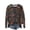 Black-B, variant on Women's Knitted Jackets Crew Neck Button Down Print Sweater Cardigan Casual Loose Outwear Fall Winter Trendy Outfits (XXL, Blue-C)