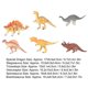 thumbnail image 2 of 6 Pcs Dinosaur Toys Set Plastic Assorted Dinosaur Models with Stegosaurus Triceratops for Kids 3 Years Old and Up6 Pcs Hollow Dinosaur, 2 of 4