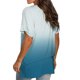 thumbnail image 5 of Puntoco - Camiseta holgada de manga corta con cuello en V y degradado informal con bolsillos para mujer Puntoco Puntoco-1063, 5 of 7