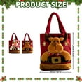 thumbnail image 3 of AUDeals 4PCS Bags Canvas Gift Bags Reusable Christmas Tote Bags New Year's Christmas 7.8*9.4 Inch Reusable Gift Goodie Bag for Gifts Wrapping Storage, 3 of 9