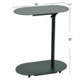 thumbnail image 2 of Main + Mesa Modern Adjustable C-Shaped for Accessibility End Table, Dark Green, 2 of 10