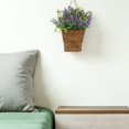 thumbnail image 4 of WEUVEB De Puerta Con Cesta De Rattan Y Artificiales Moradas, 4 of 6