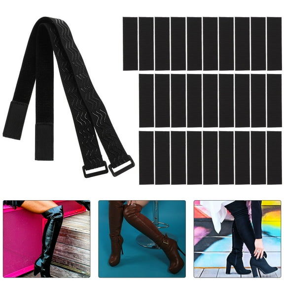 PTOOTP Adjustable Reusable Elastic Boot Straps Anti- Boot Fixing Bands for Women Comfortable