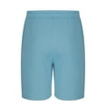 thumbnail image 3 of Mens Casual Waffle Shorts Plain Drawstring Elastic Waist Summer Beach Short Workout Sweat Shorts with Pockets, 3 of 5