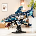 thumbnail image 2 of Mechanical Shark Building Sets for Adult,Ocean Animal Building Block with Display Stand and Light, Sea Fish Collection STEM Toy,Home Office Decor and Idea Gift for Teen Boys 8-14 (1277PCS), 2 of 6