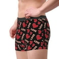 thumbnail image 2 of Naloa Red heart and love Men's Boxer Briefs,Soft and Breathable Cotton Underwear with ComfortFlex Waistband-XX-Large, 2 of 5