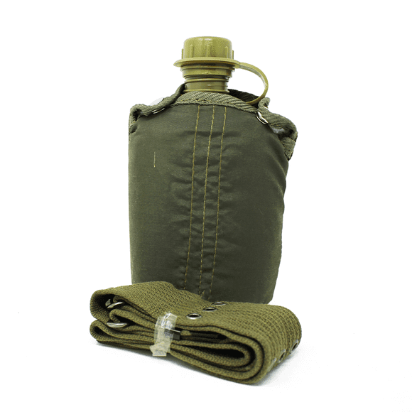 Cantinflora 600 ml con Funda y Correa para Campismo Verde Wenzel 50210