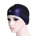 thumbnail image 2 of Unisex Adult Kids Children Swimming Pool Cap Silicone Swim Hat Waterproof Shower, 2 of 3