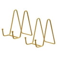 thumbnail image 1 of Plato Soporte para Exhibición, 2uds 4,3 Pulgadas Hierro Caballete Platos Soporte Exhibición Soportes Metal Decorativas Placas para Imagen Foto Libro, Oro, 1 of 5