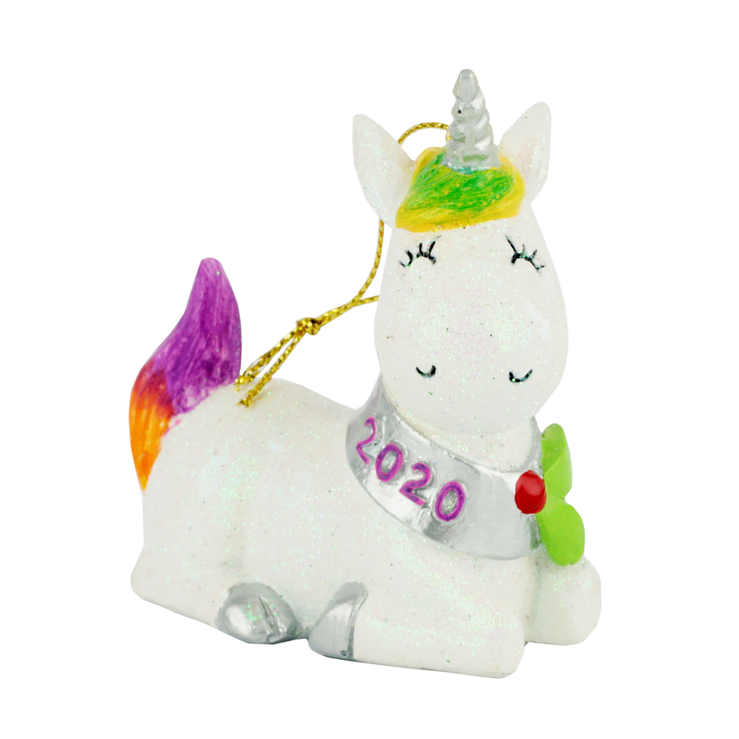 baby's first christmas unicorn ornament