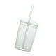thumbnail image 4 of Vaso de vidrio con pajita Vaso de vidrio de gran capacidad Vaso para bebidas para el hogar Vaso de vidrio para beber, 4 of 5