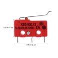 thumbnail image 4 of MasteelfCA UEETEK 5PCS Simulated Roller Lever SPDT AC Miniature Micro Switch, 4 of 7
