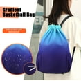 thumbnail image 3 of EQWLJWE Drawstring Backpack for Women and Men String Bag Gradient Lightweight Gym Sackpack Sports Fitness Yoga Bag, Shopping Casual Backpack,Blue,One Size, 3 of 5