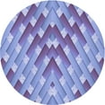 thumbnail image 1 of Ahgly Company Machine Washable Indoor Round Transitional Slate Blue Area Rugs, 4' Round, 1 of 7