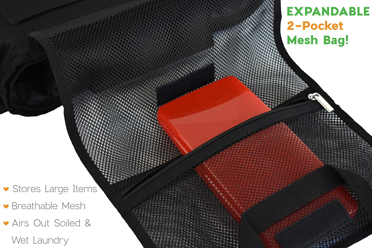 LNKOO Baby Stroller Organizer with Cup Holders – Mom Gift – Secured Fit, Extra Storage, Easy Installation – Front Zippered Pocket for Smart Moms,Front Zippered Pocket and Adjustable Straps