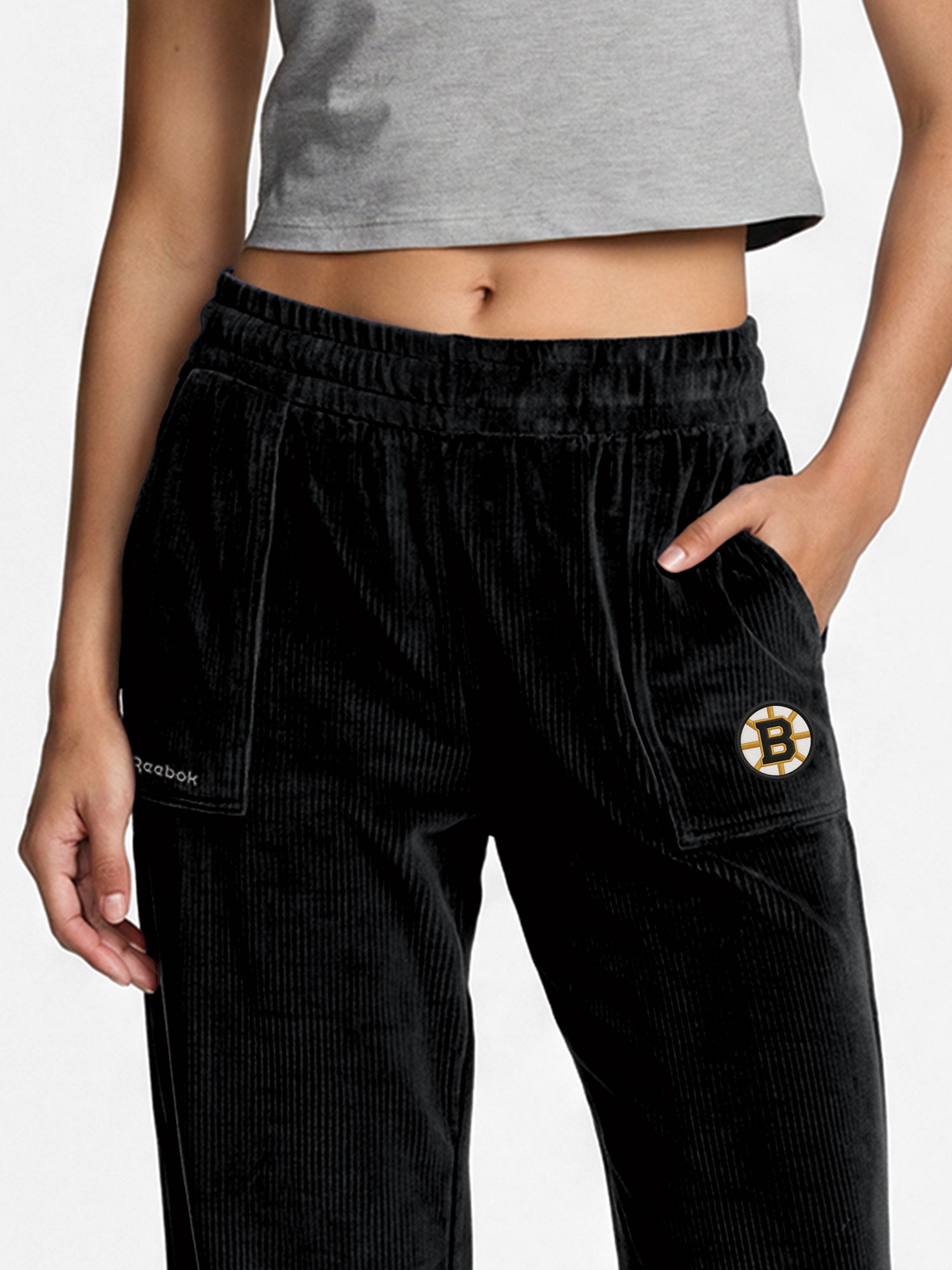 Boston Bruins Reebok Womens Fashion Fit Fleece Pant