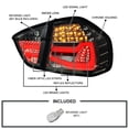 thumbnail image 3 of Spec-D Tuning Smoke LED Tube Tail Lights Compatible with 2005-2008 BMW E90 3-Series 4-Door Sedan, Left + Right Pair Assembly, 3 of 7